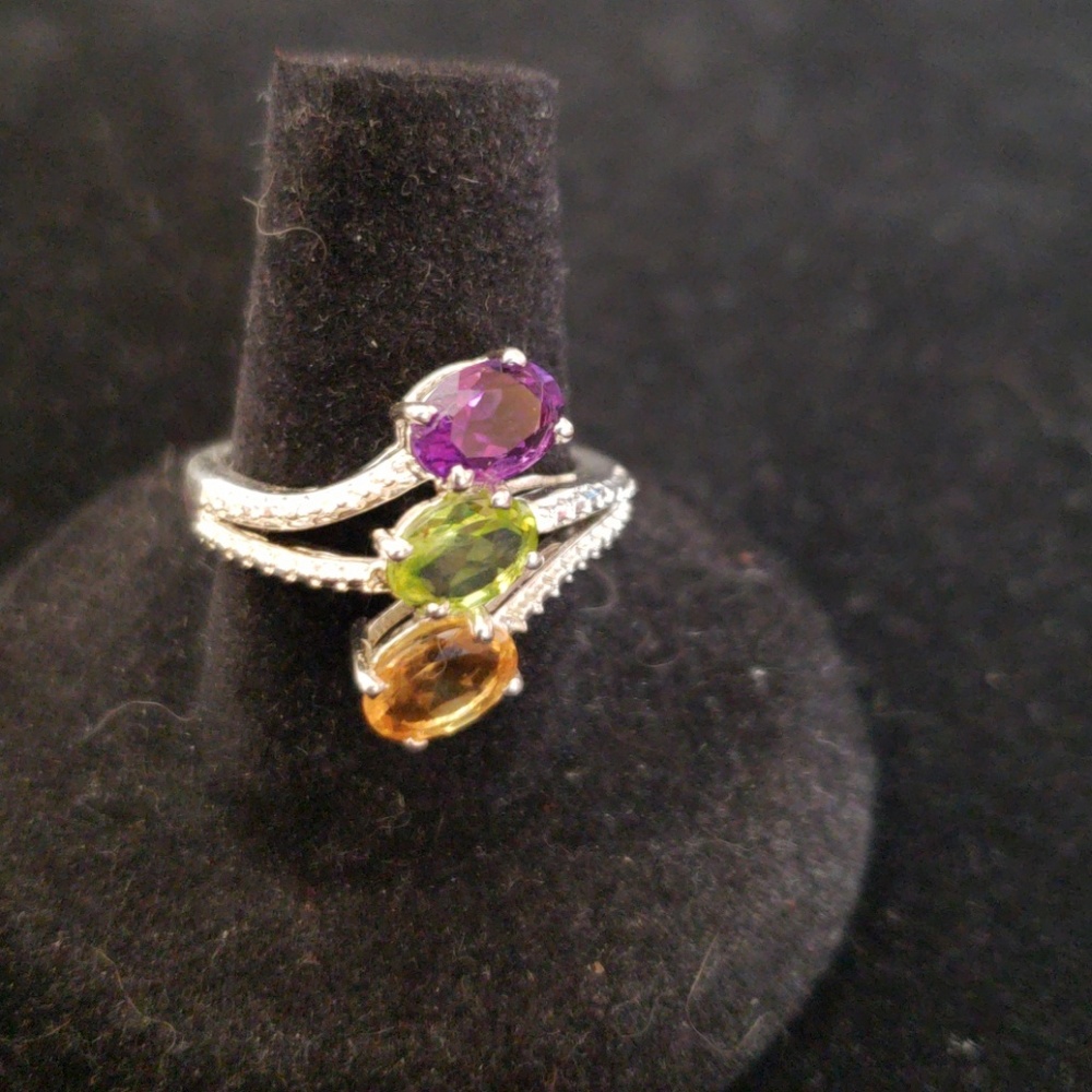 Multi Gemstone Ring - image 3